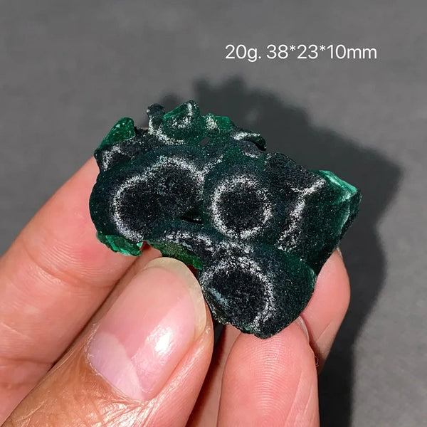 Green Malachite Crystal Slice-ToShay.org