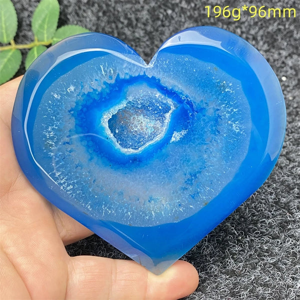 Blue Agate Geode Heart-ToShay.org