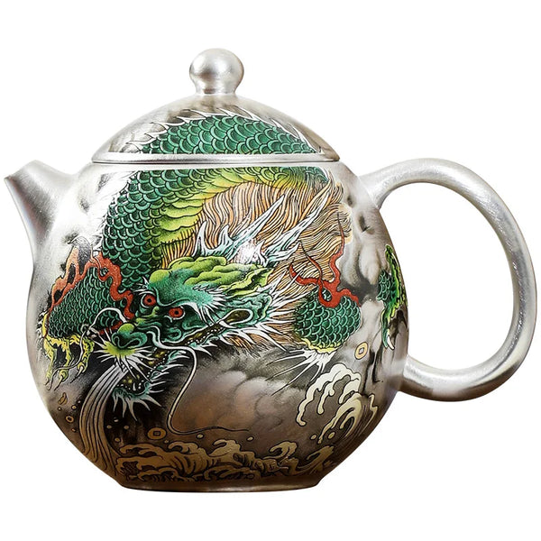 Dragon Egg Silver Teapot-ToShay.org