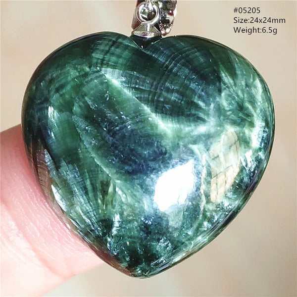 Green Seraphinite Pendant-ToShay.org