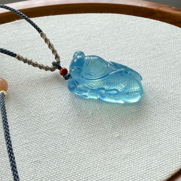 Blue Aquamarine Cicada-ToShay.org