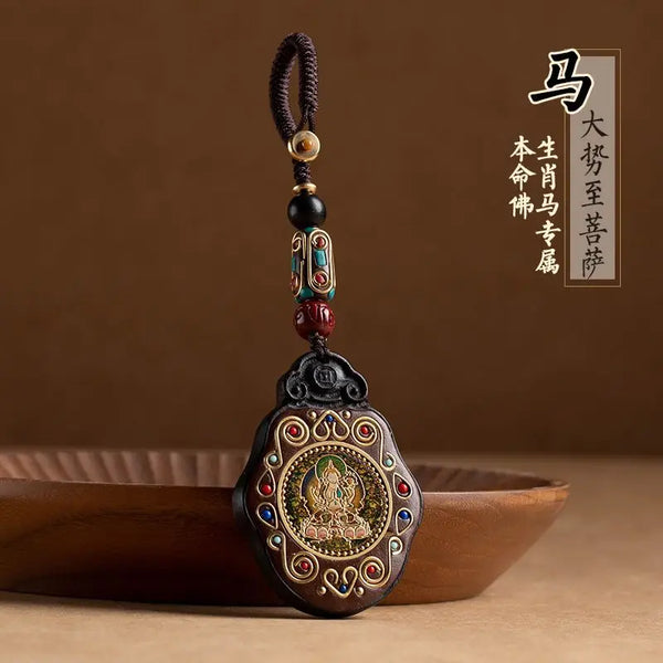 Black Ebony Saint Pendant-ToShay.org