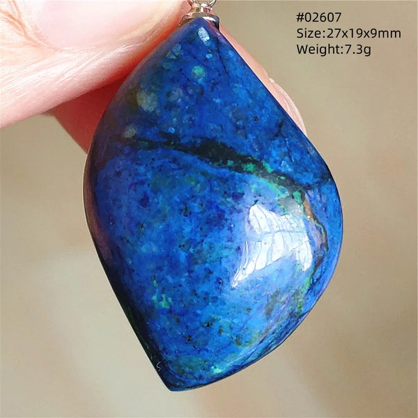 Blue Azulite Malachite Pendant-ToShay.org