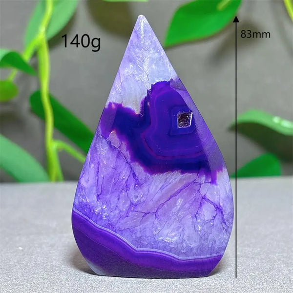 Violet Striped Agate Flame-ToShay.org