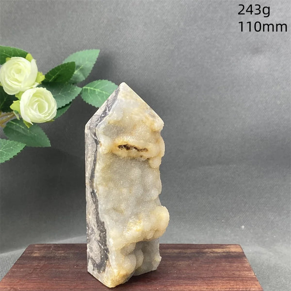 White Fluorite Cluster Point-ToShay.org