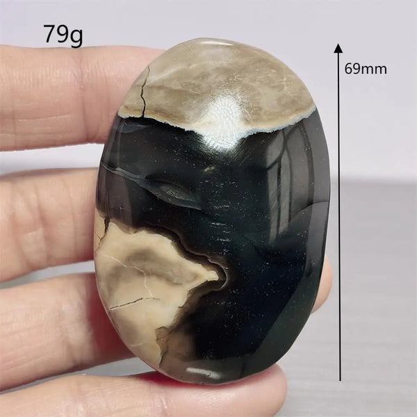 Fire Agate Palm Stone-ToShay.org