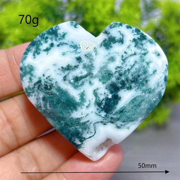 Green Moss Agate Heart-ToShay.org