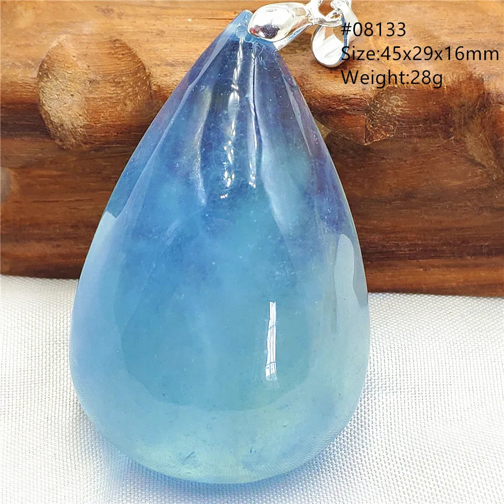 Blue Aquamarine Pendant-ToShay.org