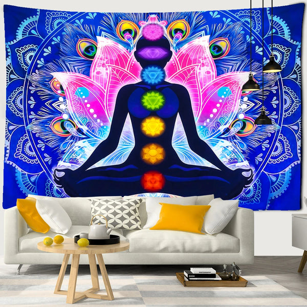 Chakra Meditation Tapestry-ToShay.org