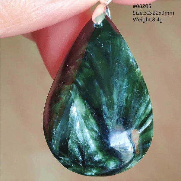 Green Seraphinite Pendant-ToShay.org
