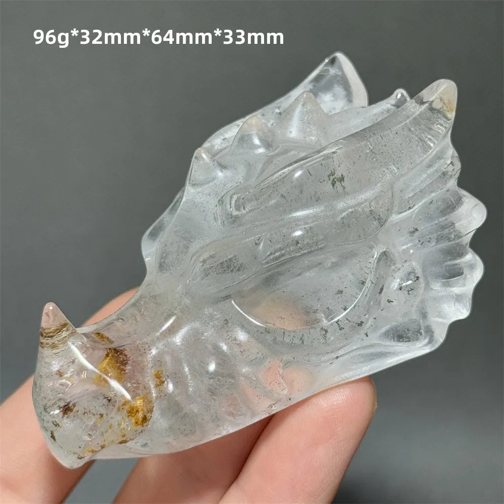 Clear Crystal Dragon Head-ToShay.org