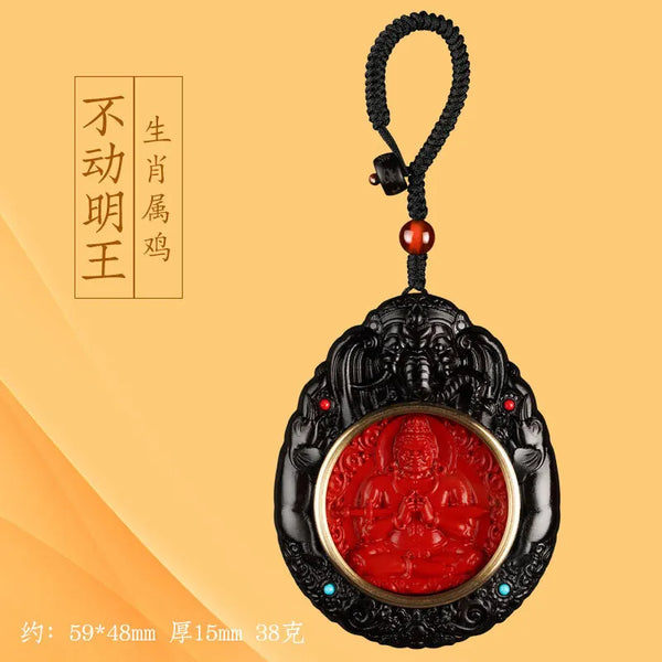 Red Cinnabar Buddha Pendant-ToShay.org