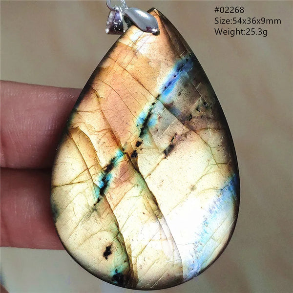 Blue Light Labradorite Pendant-ToShay.org