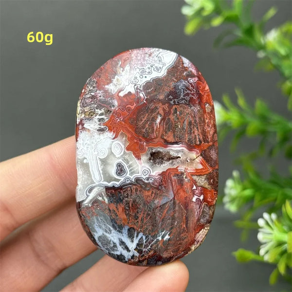 Red Agate Palm Stone-ToShay.org
