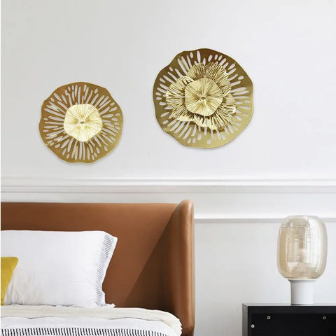 Gold Flower Wall Art-ToShay.org