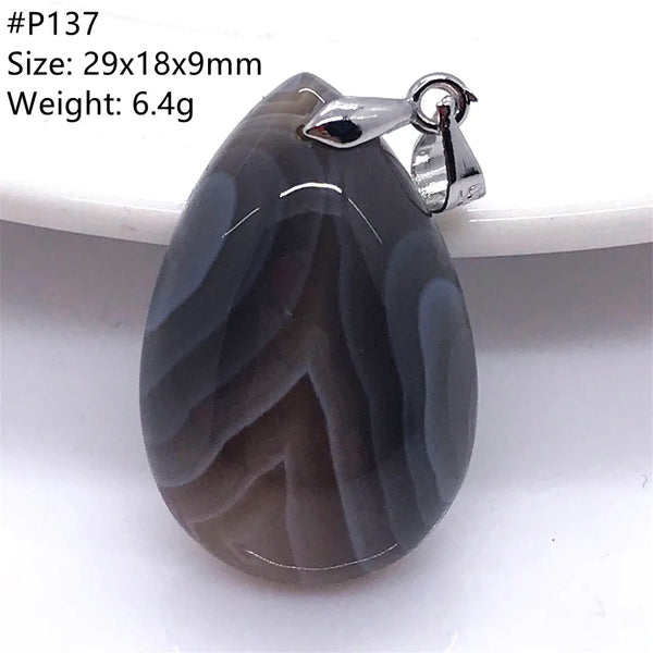 Black Lace Agate Pendant-ToShay.org