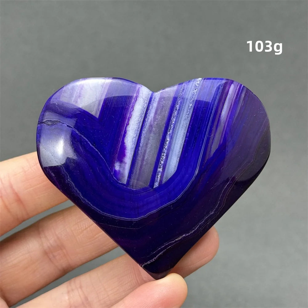 Purple Agate Heart-ToShay.org