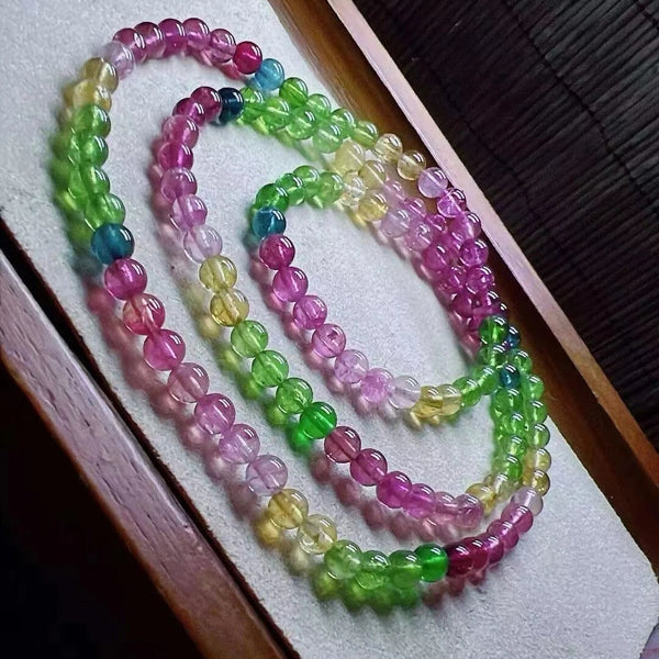 Green Blue Tourmaline Bracelet-ToShay.org