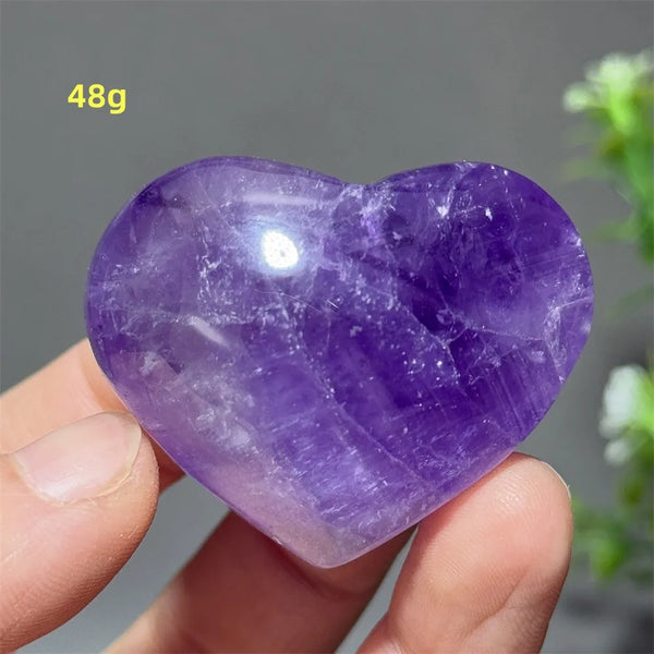 Purple Amethyst Heart-ToShay.org