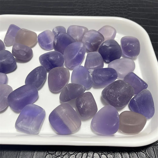 Purple Fluorite Palm Stone-ToShay.org