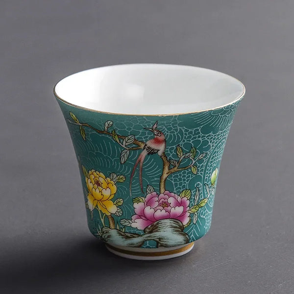 Enamel Porcelain Teacups-ToShay.org