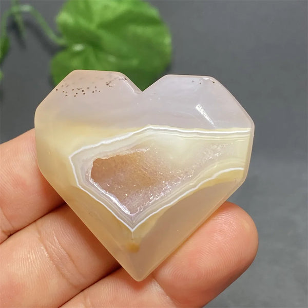 Blue Striped Agate Heart-ToShay.org