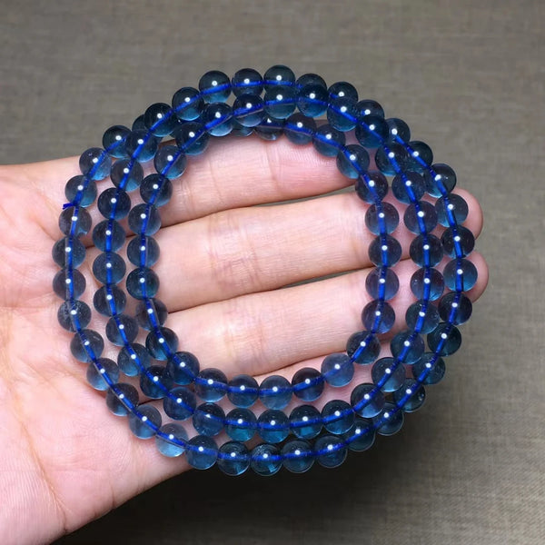 Blue Fluorite Wrap Bracelet-ToShay.org