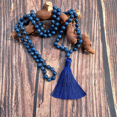 Blue Lapis Lazuli Mala Beads-ToShay.org