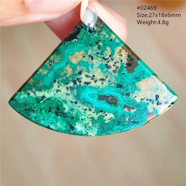 Blue Azulite Malachite Pendant-ToShay.org