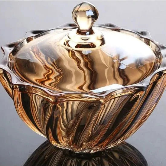 Crystal Glass Candy Jar-ToShay.org