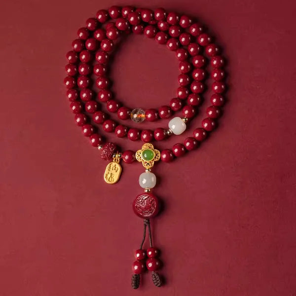 Red Cinnabar Zodiac Beads-ToShay.org