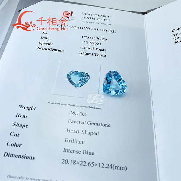 Blue Topaz Heart-ToShay.org