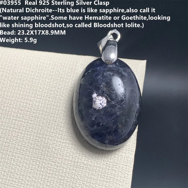 Red Blue Cordierite Pendants-ToShay.org