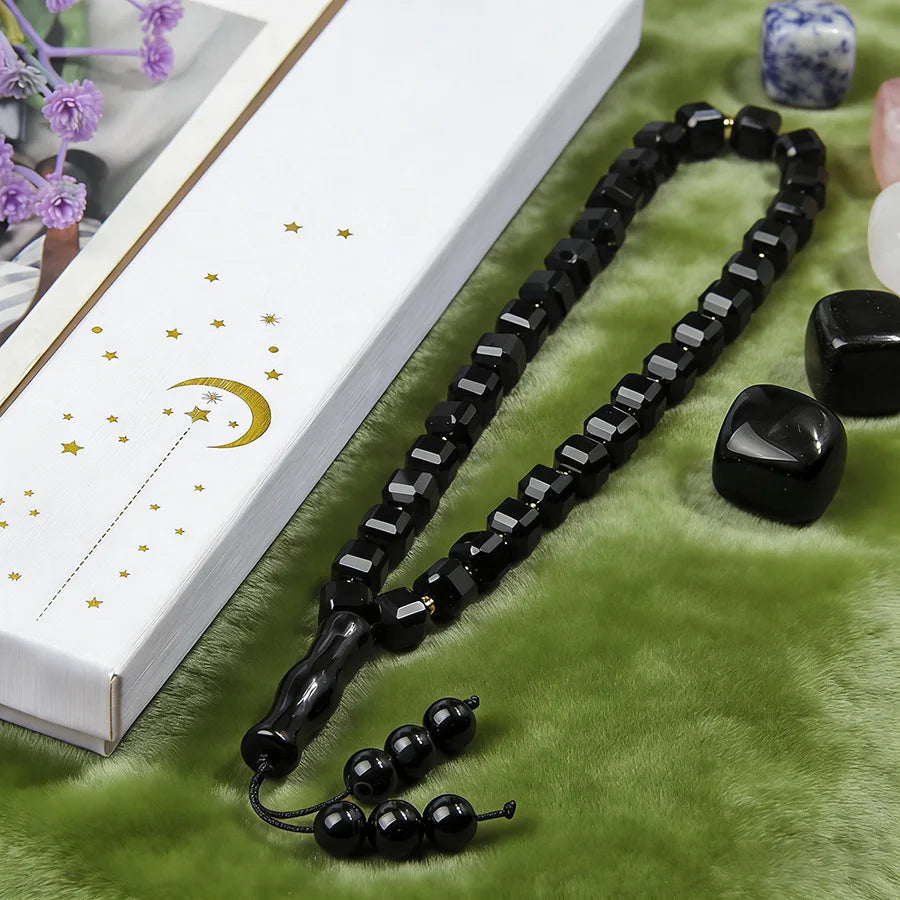 Black Agate Prayer Beads-ToShay.org