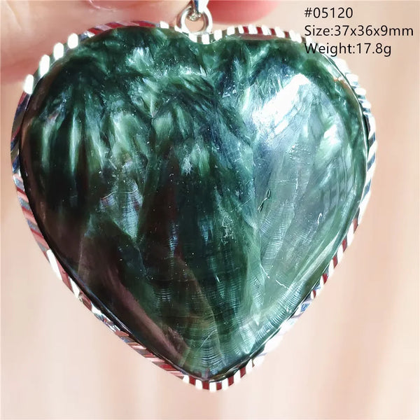 Green Seraphinite Pendant-ToShay.org