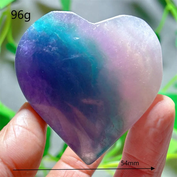 Rainbow Fluorite Heart-ToShay.org