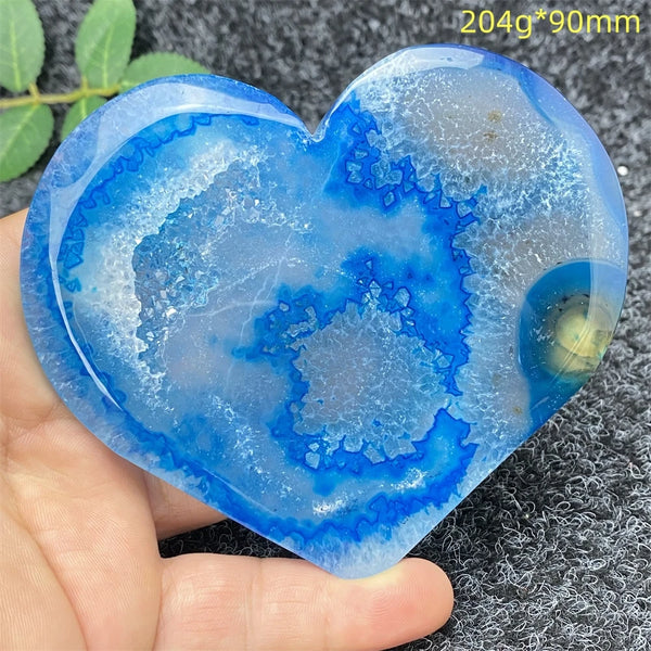 Blue Agate Geode Heart-ToShay.org