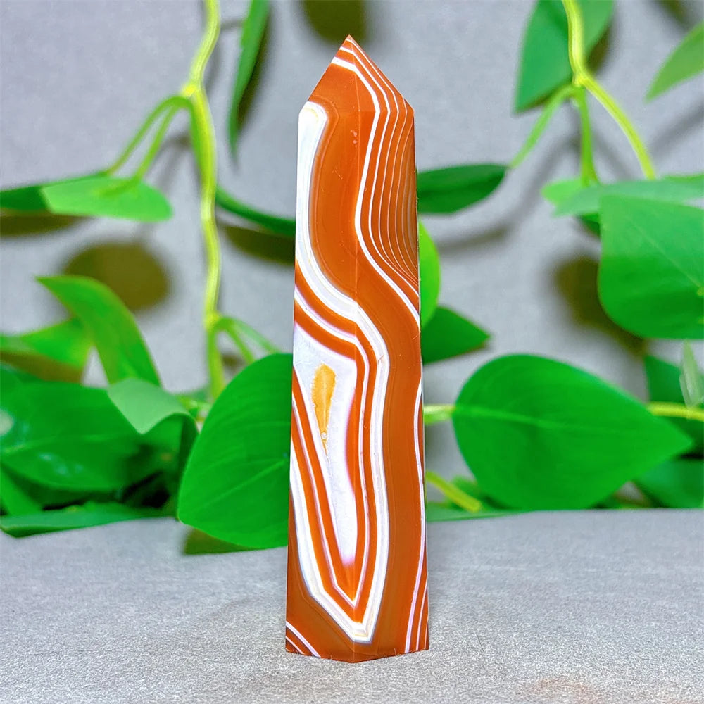 Orange Carnelian Quartz Tower-ToShay.org