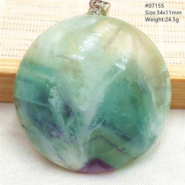 Green Blue Fluorite Pendant-ToShay.org