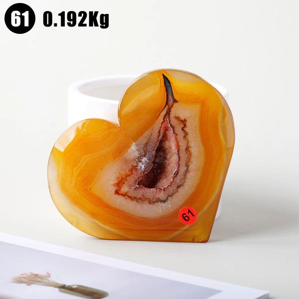 Orange Carnelian Heart-ToShay.org