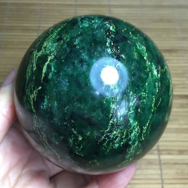 Green Emerald Quartz Ball-ToShay.org