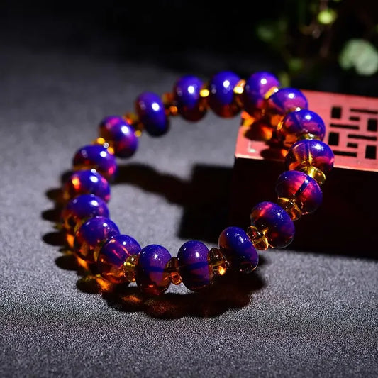 Purple Amber Bracelet-ToShay.org