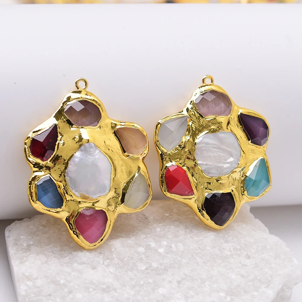 White Pearl Crystal Charms-ToShay.org
