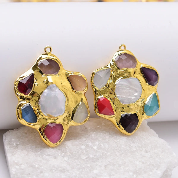 White Pearl Crystal Charms-ToShay.org