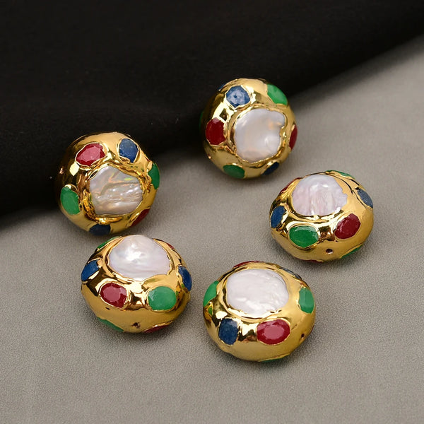 White Pearl Paved Beads-ToShay.org