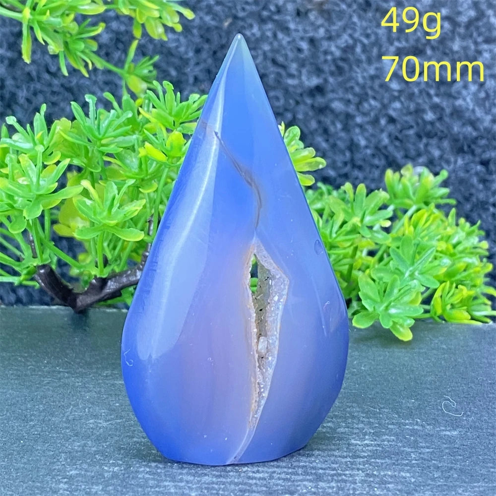 Blue Lace Agate Torch-ToShay.org