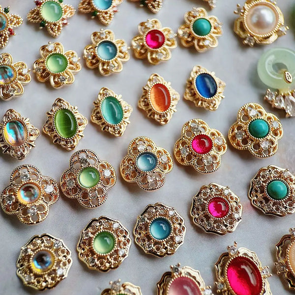 Mixed Gold Crystal Charms-ToShay.org