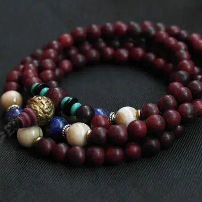Red Sandalwood Prayer Mala-ToShay.org
