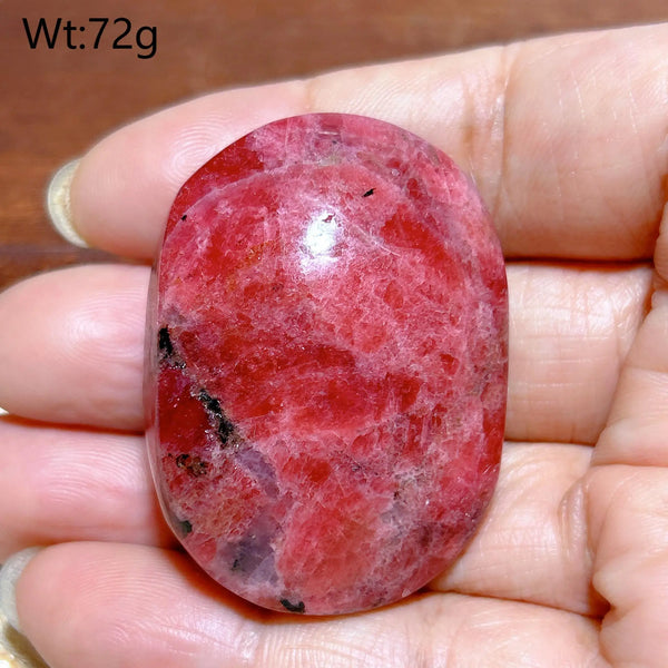 Pink Rhodonite Palm Stone-ToShay.org