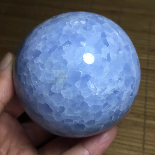 Blue Celestite Quartz Ball-ToShay.org